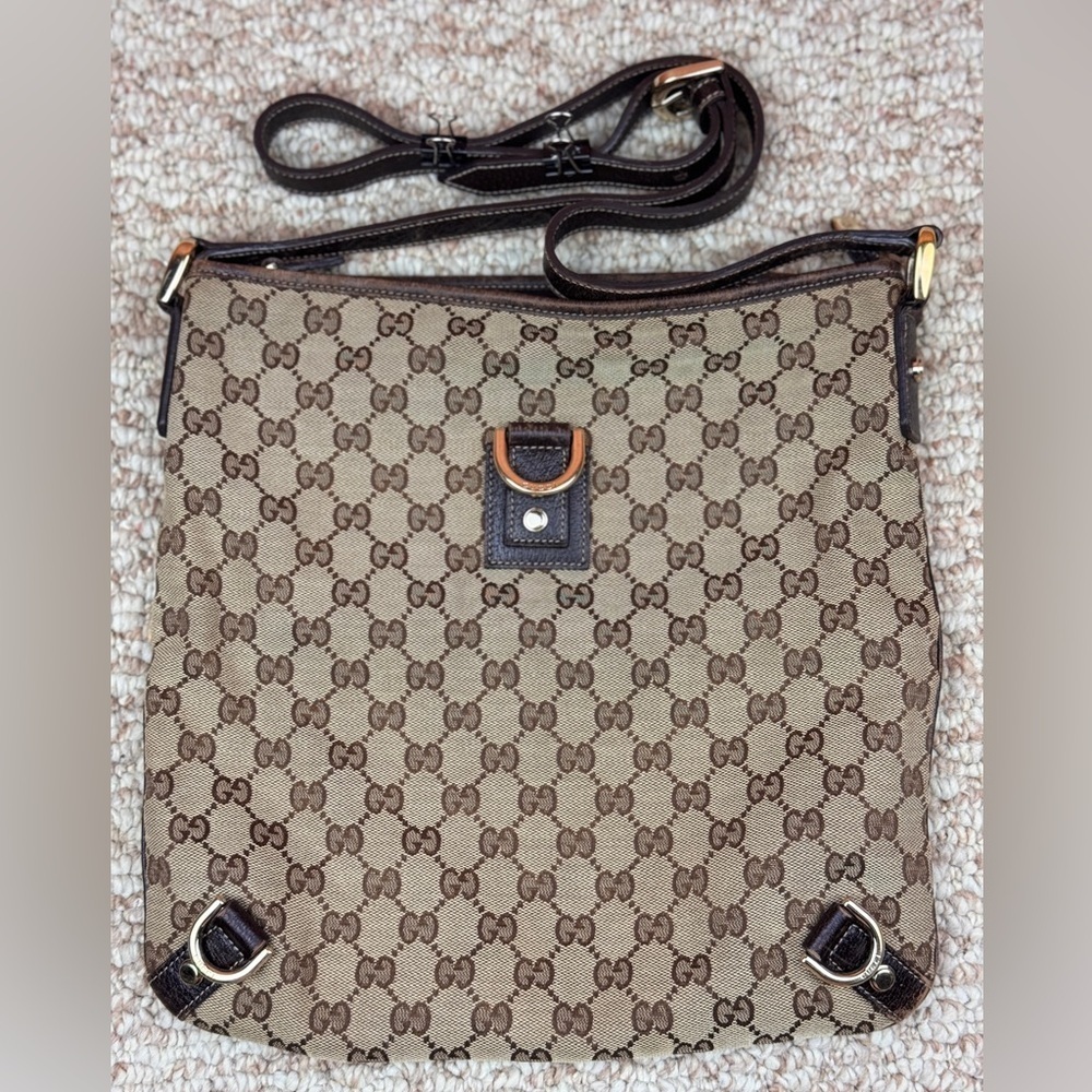 Gucci monogram Abbey messenger bag